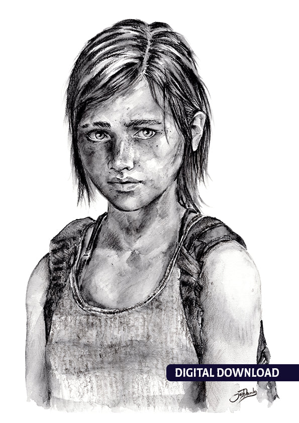 Ellie Williams 'The Last of Us'  - Printable Art