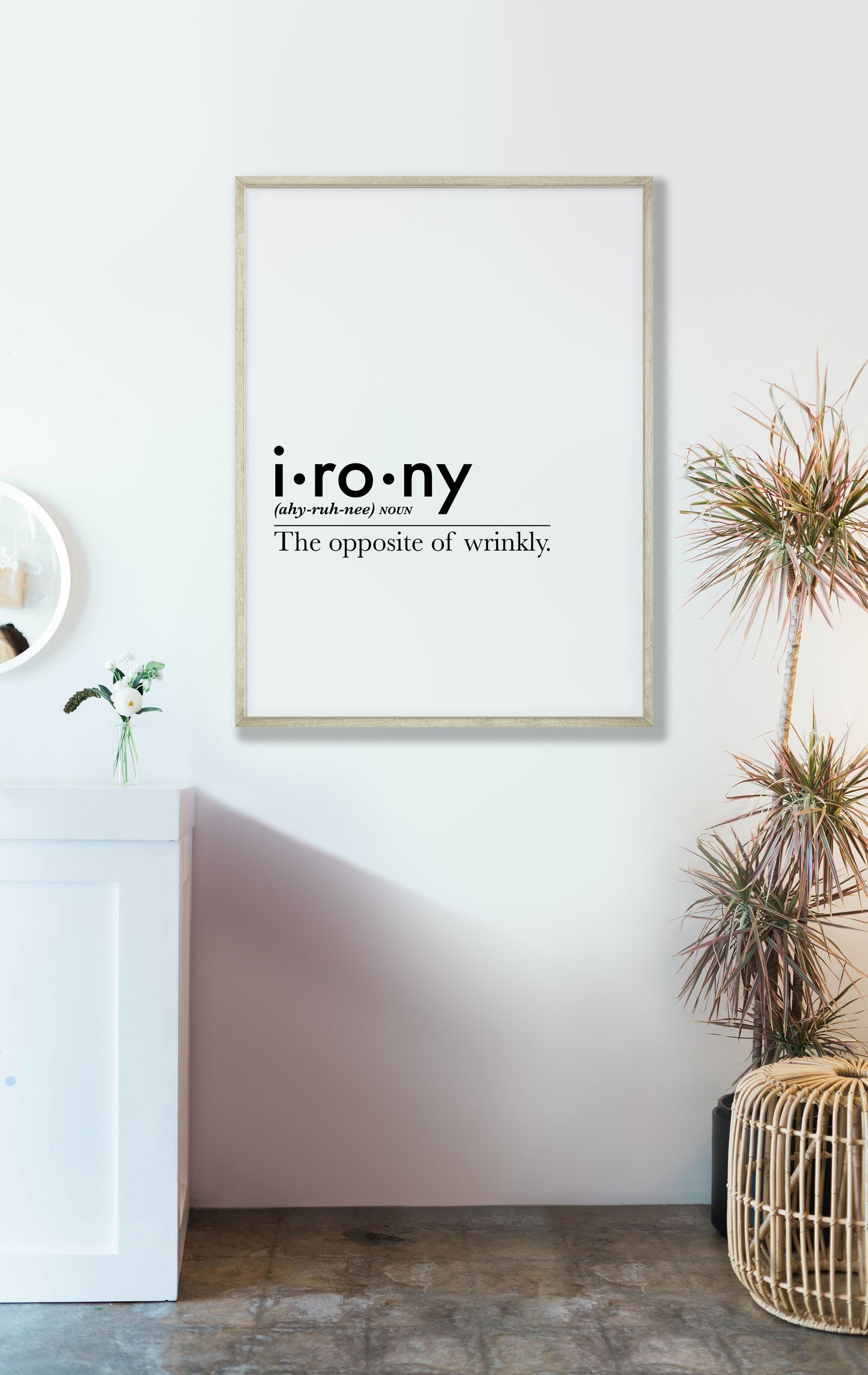 Irony Definition - Printable Art