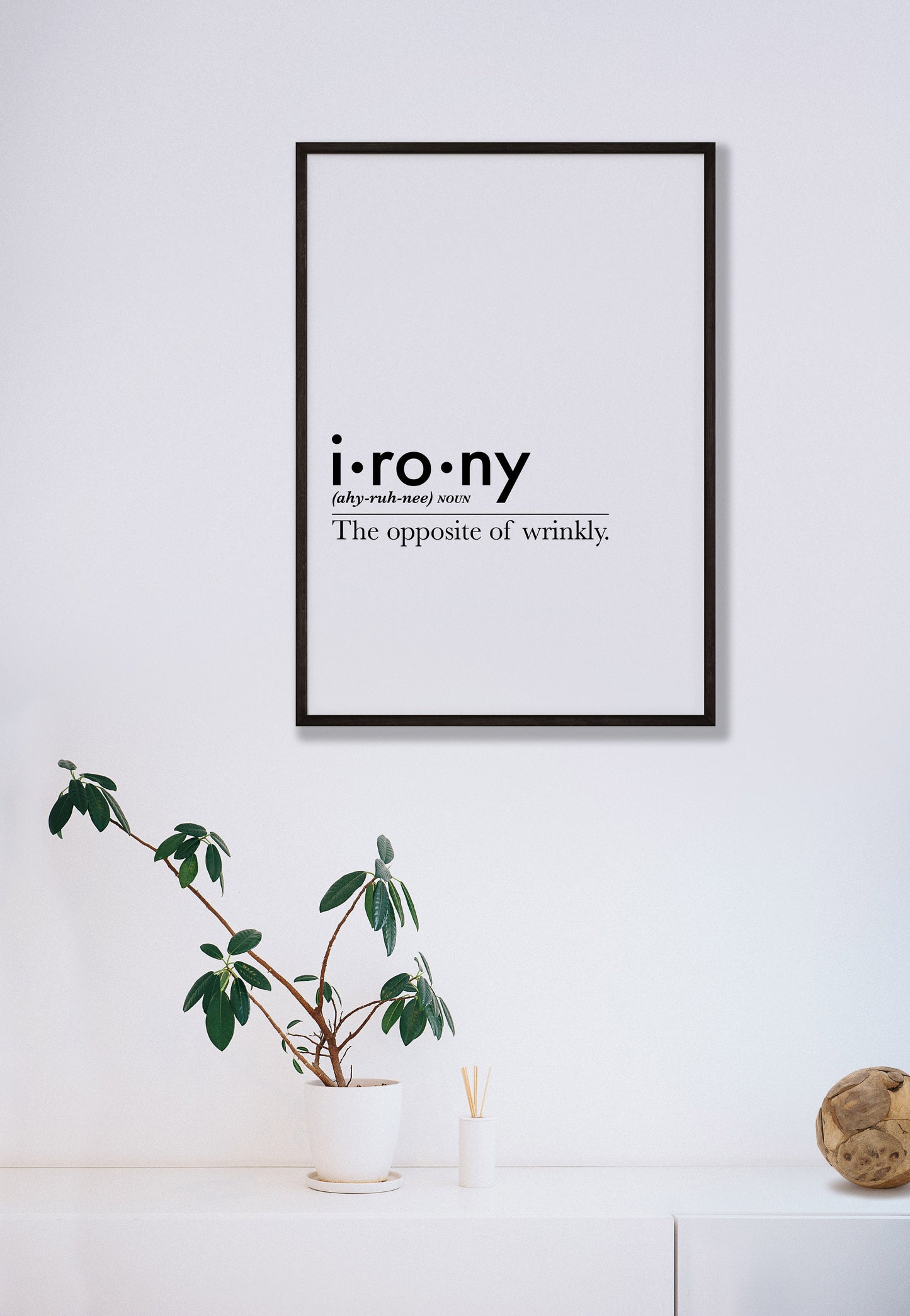 Irony Definition - Printable Art