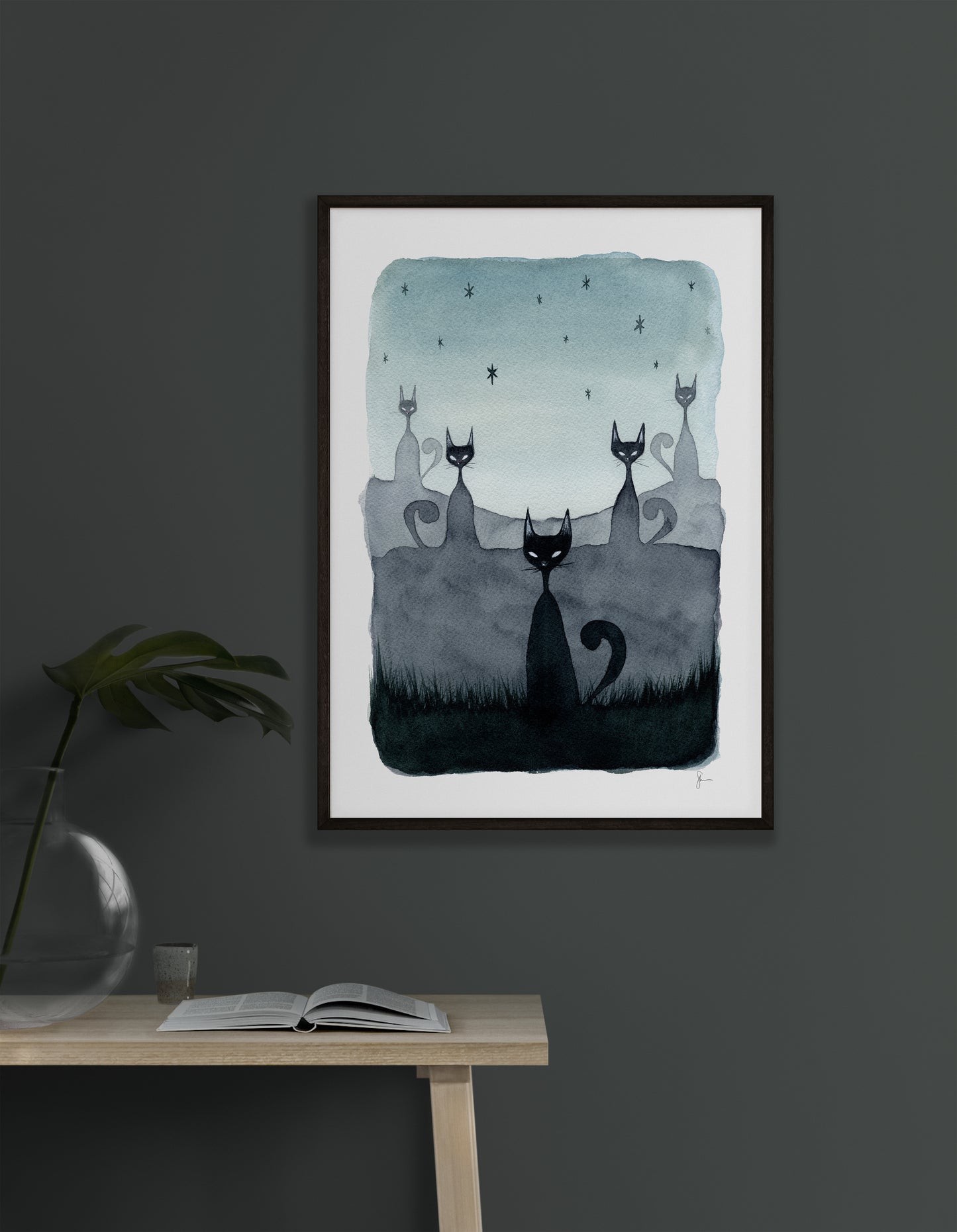 Twilight Cats - Printable Art