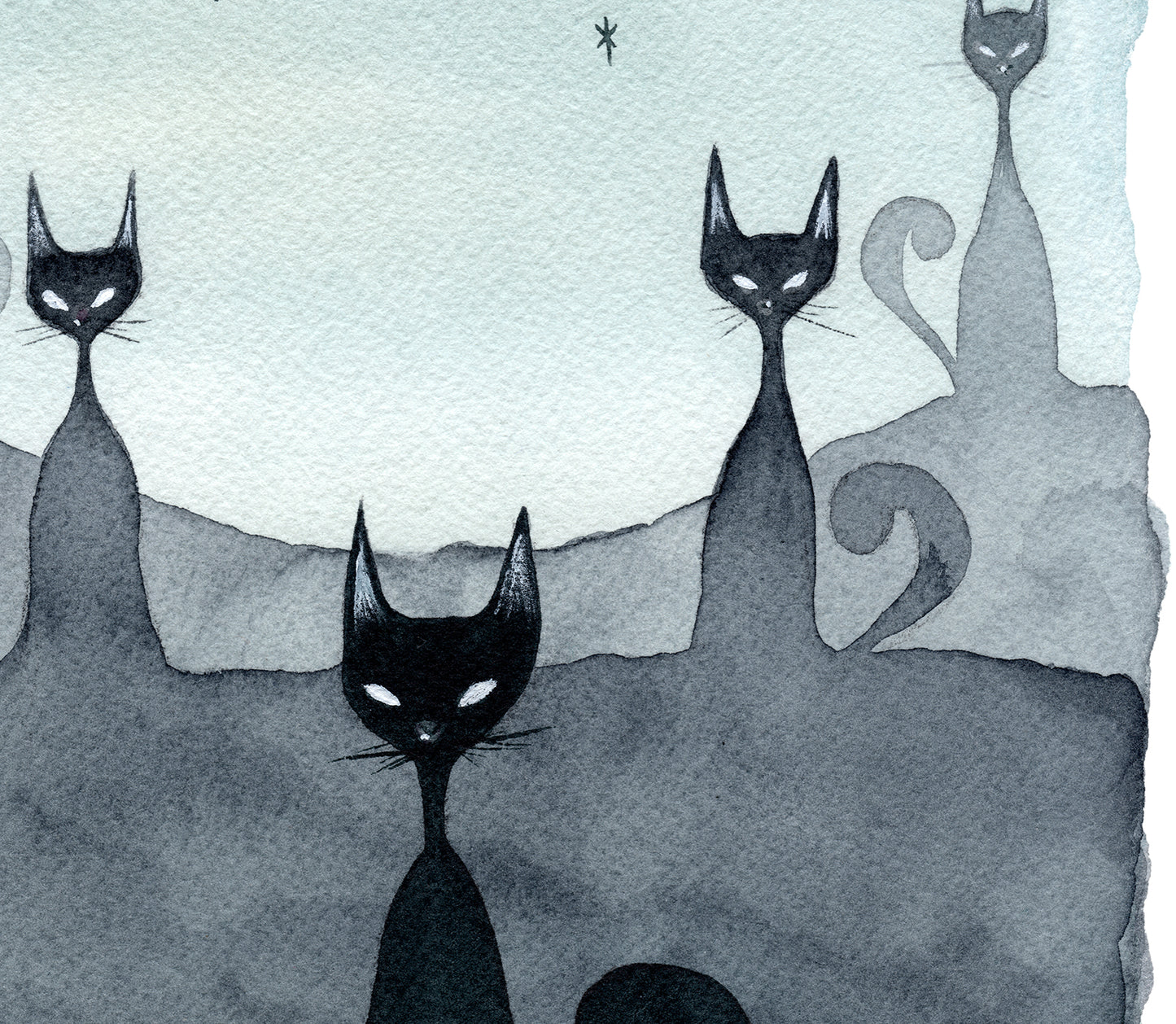 Twilight Cats - Printable Art