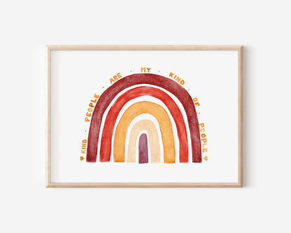 Kind People Rainbow - Print