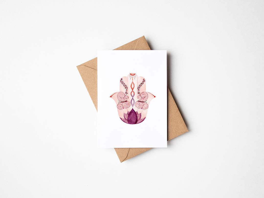 Nature Hamsa - Greeting Card