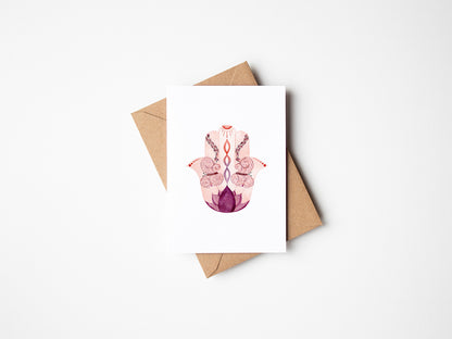 Nature Hamsa - Greeting Card