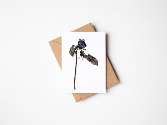 Withering Rose - Greeting Card