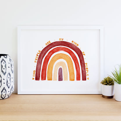 Kind People Rainbow - Print