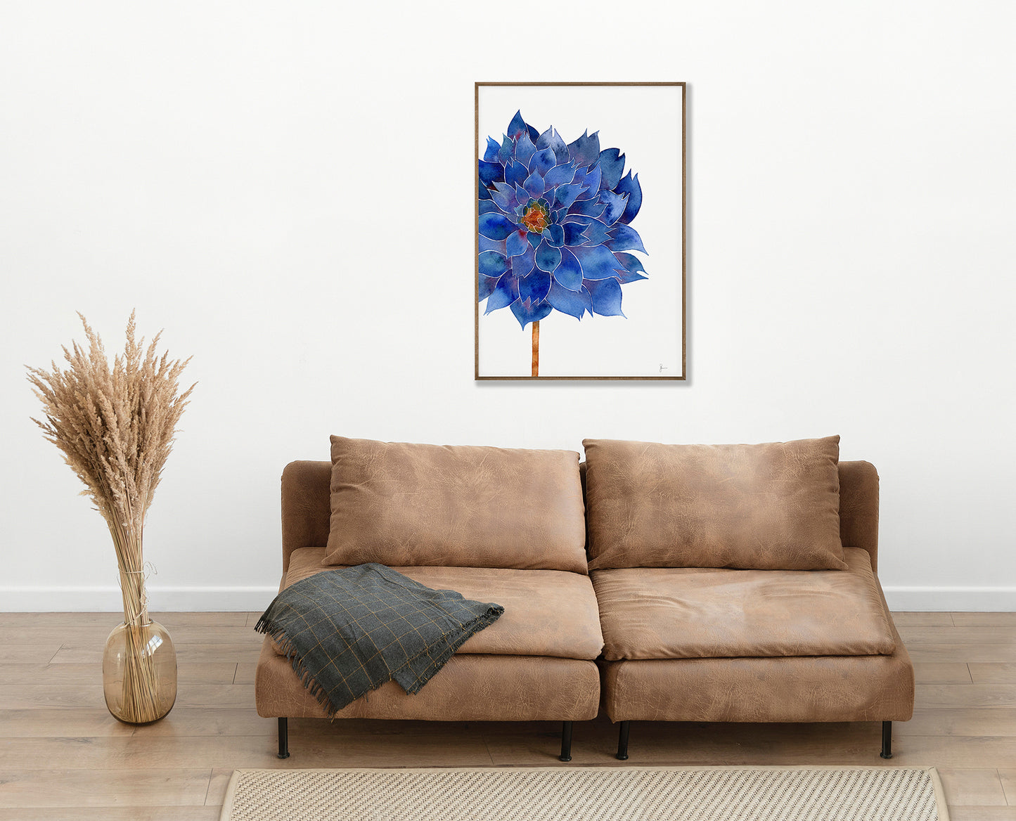 Blue Dahlia - Print